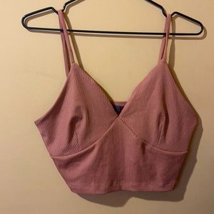 Nude Cropped Tank Top